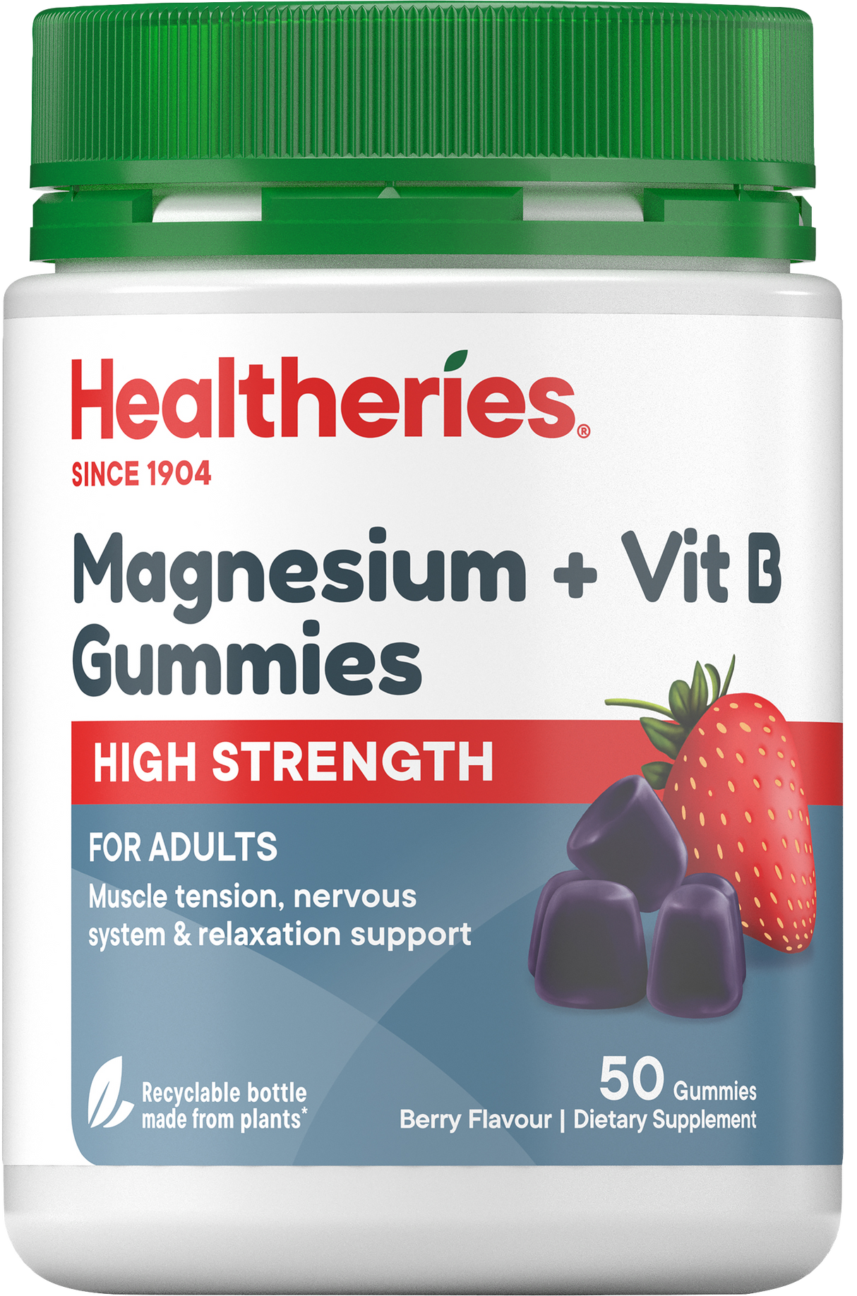 Healtheries High Strength Magnesium + Vit B Gummies