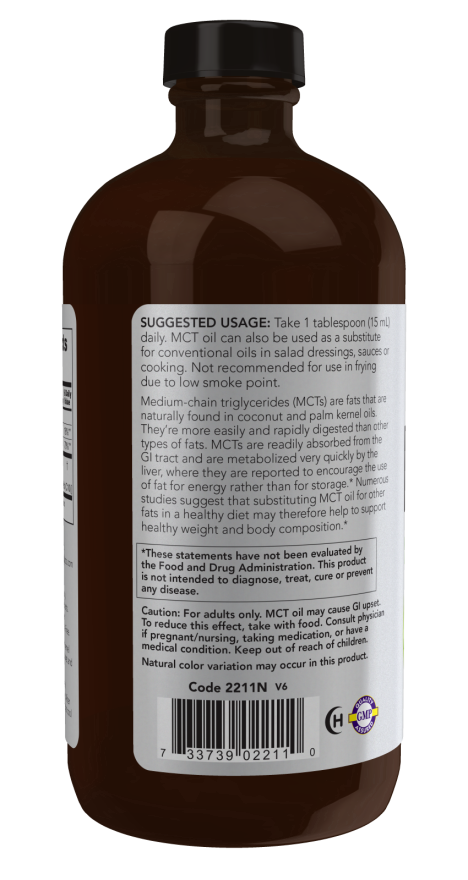 Now MCTオイル ピュア ガラスボトル入り 473ml