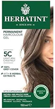 Herbatint Permanent Herbal Haircolour Gel -Light Ash Chestnut 5C