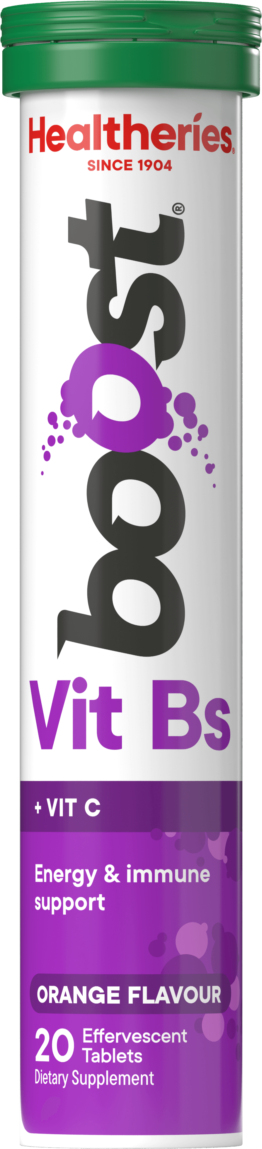 Healtheries Boost Effervescent Vit Bs Orange