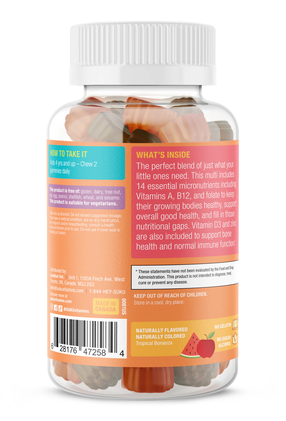 スクビタミンズ コンプリートキッズマルチグミ 60粒