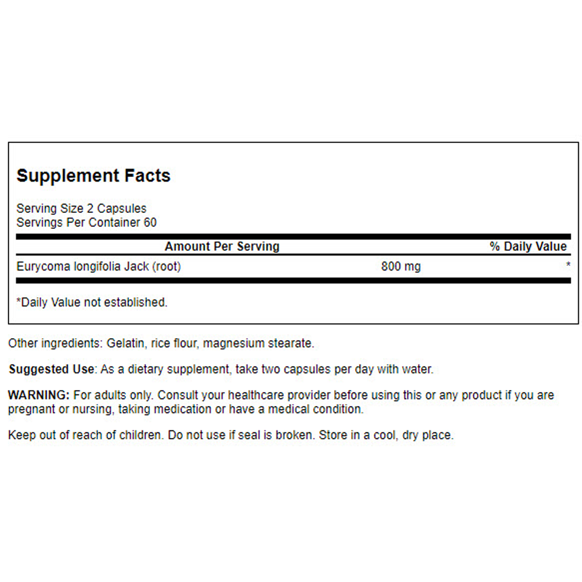 スワンソン トンカット アリ カプセル 120