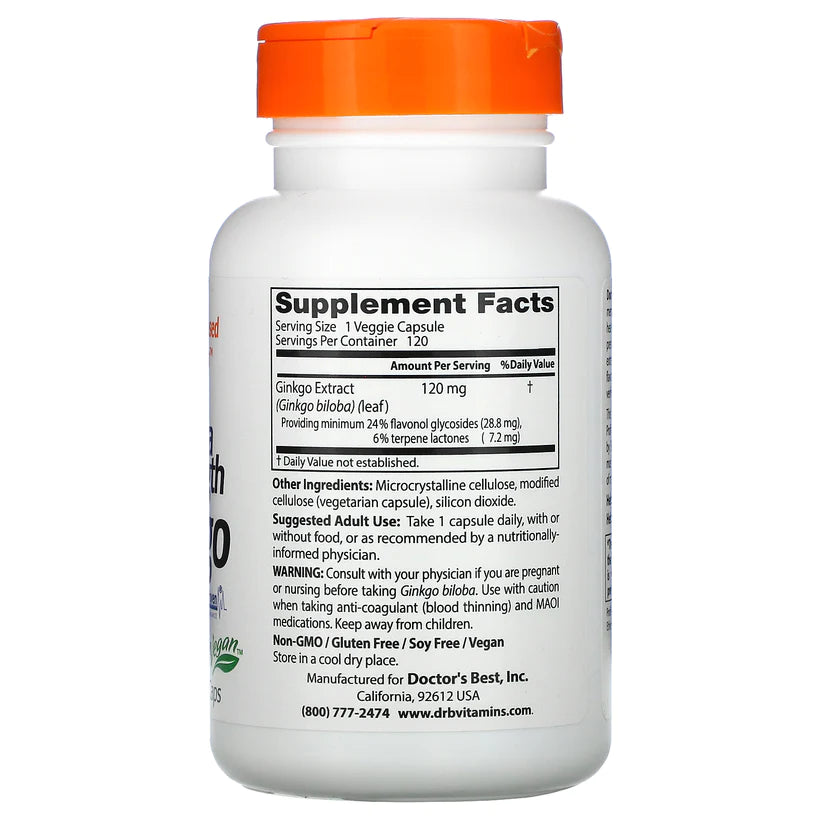ドクターズベスト エクストラストレングス イチョウ ベジカプセル 120錠