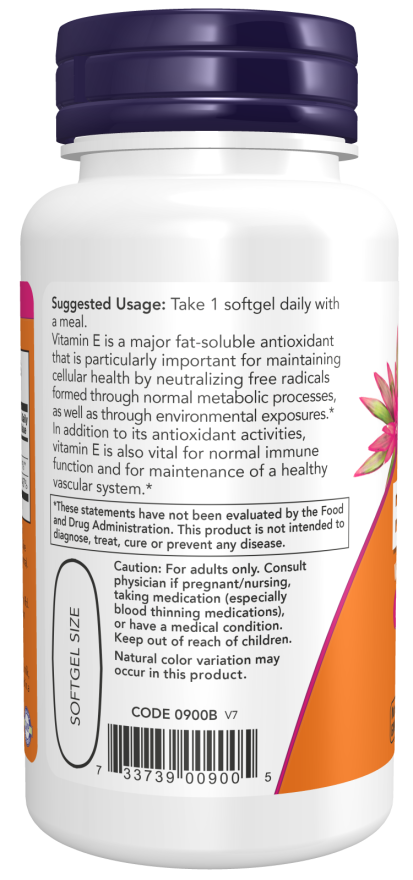 Now ビタミンE-1000 ミックストコフェロール ソフトジェル 100錠