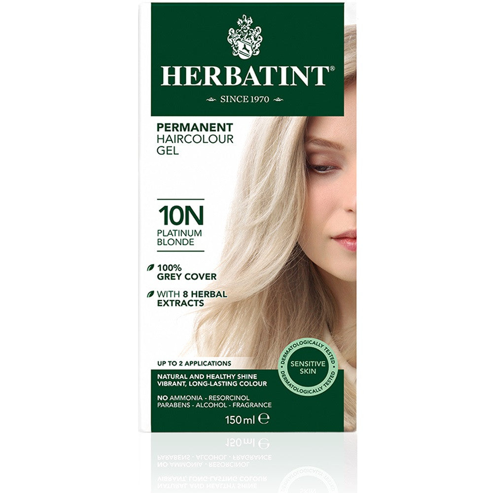 Herbatint パーマネント ハーバル ヘアカラー ジェル - プラチナ ブロンド 10N
