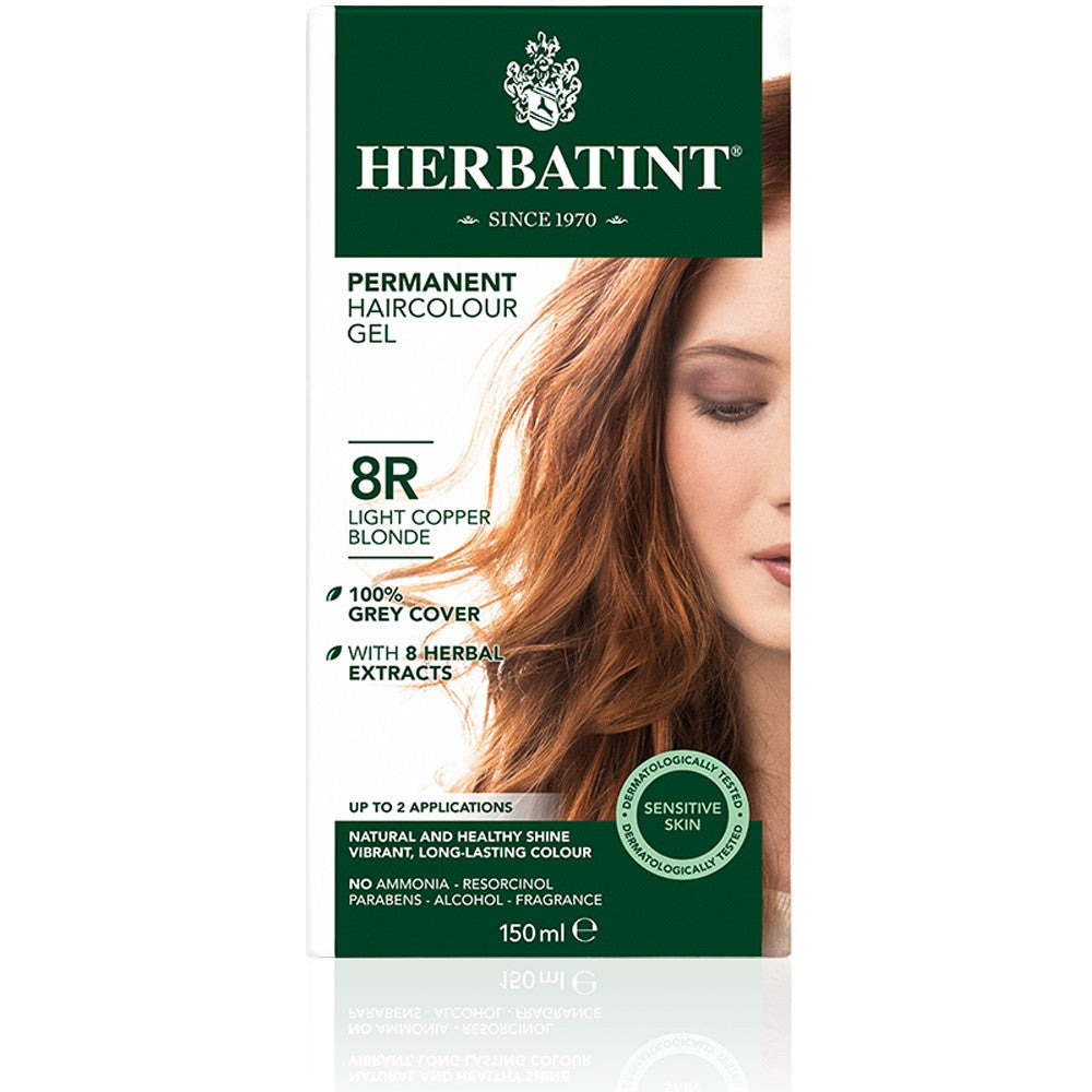 ハーバティント パーマネント ハーバル ヘアカラー ジェル - ライトコッパーブロンド 8R
