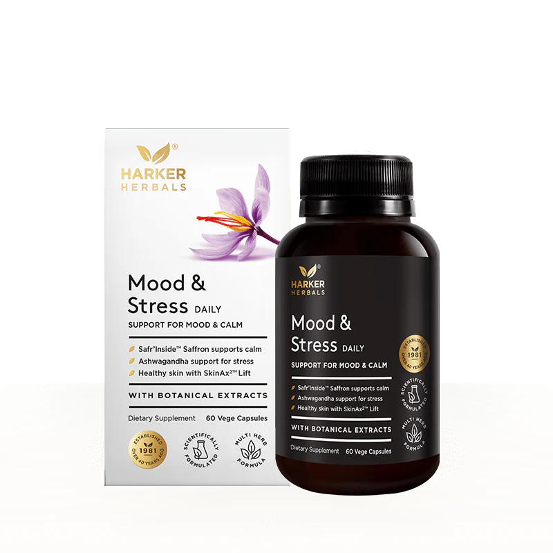 Harker herbals Mood & Stress VegeCapsules 60