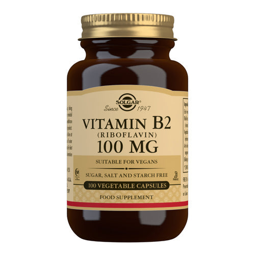ソルガー ビタミンB2(リボフラビン)100mg 植物性カプセル 100