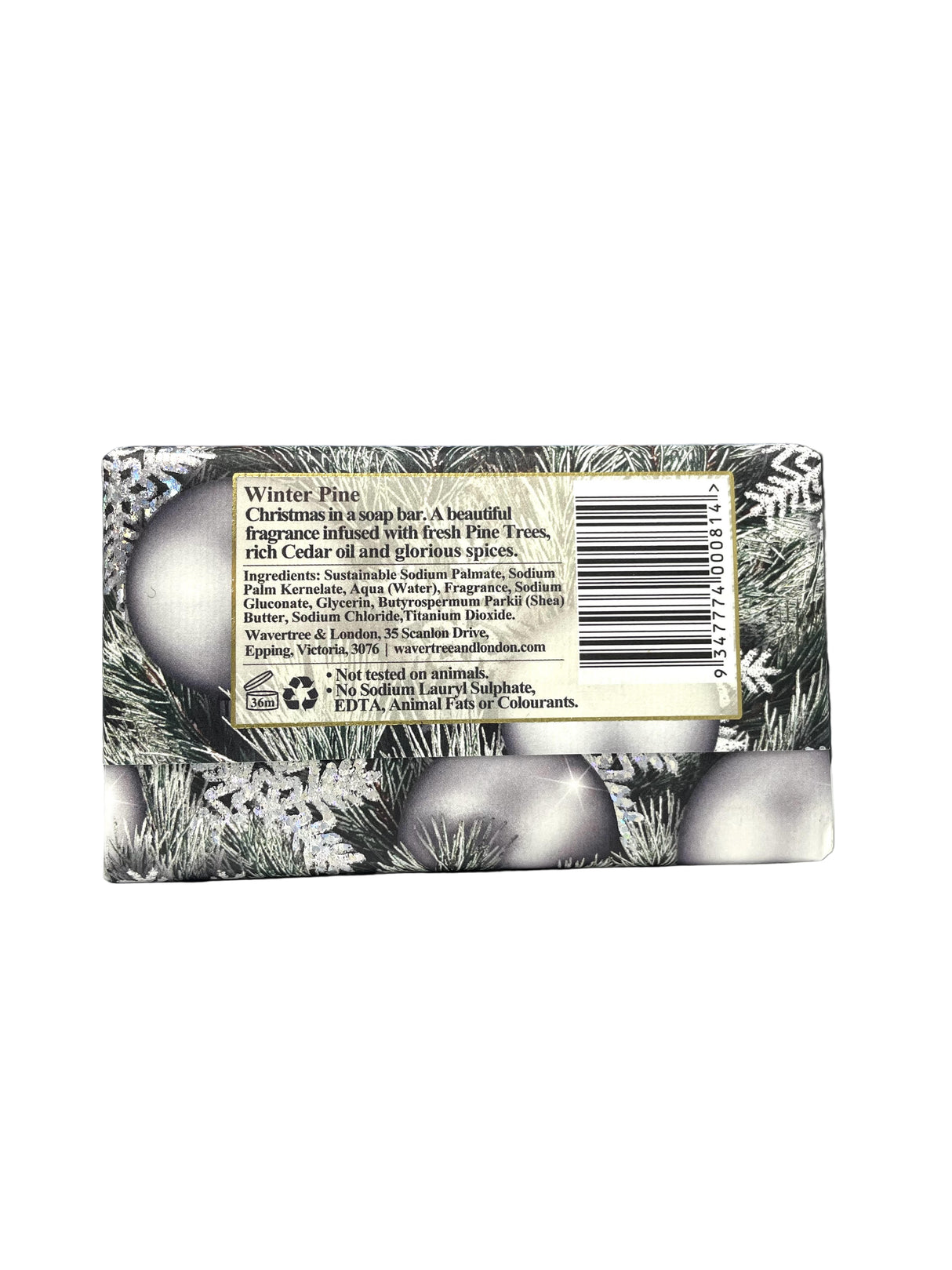 Wavertree & London Winter Pine Soap Bar 200g