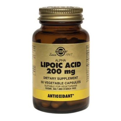 ソルガー アルファリポ酸 200mg 植物性カプセル 50錠