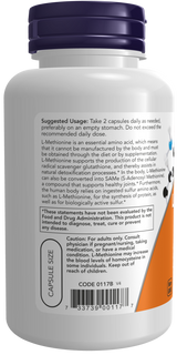 Now L-メチオニン 500mg ベジカプセル 100錠