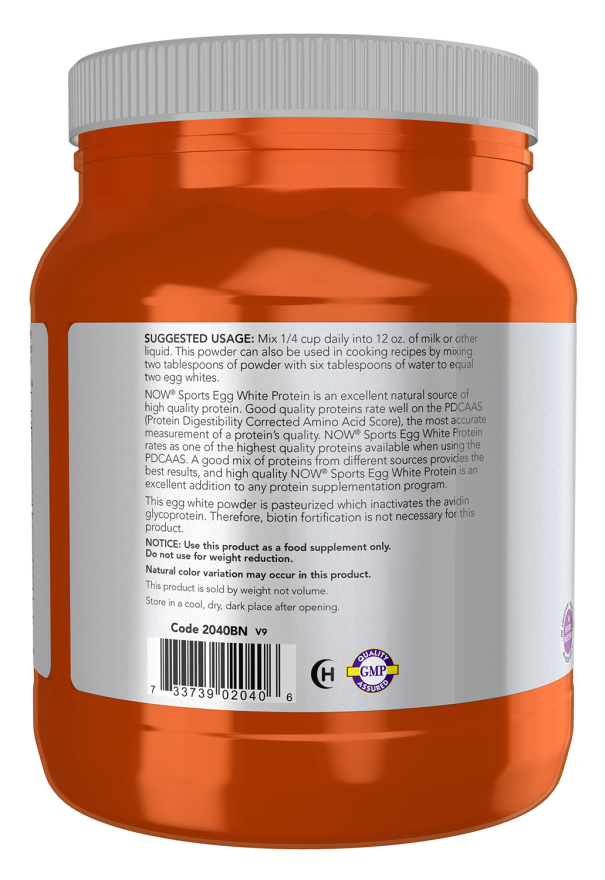 Now 卵白プロテイン 544g パウダー