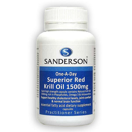 サンダーソン スーペリアレッドクリルオイル 1500mg カプセル 30錠