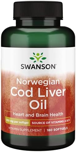 スワンソン ノルウェー産タラ肝油ソフトジェル 350mg 180錠