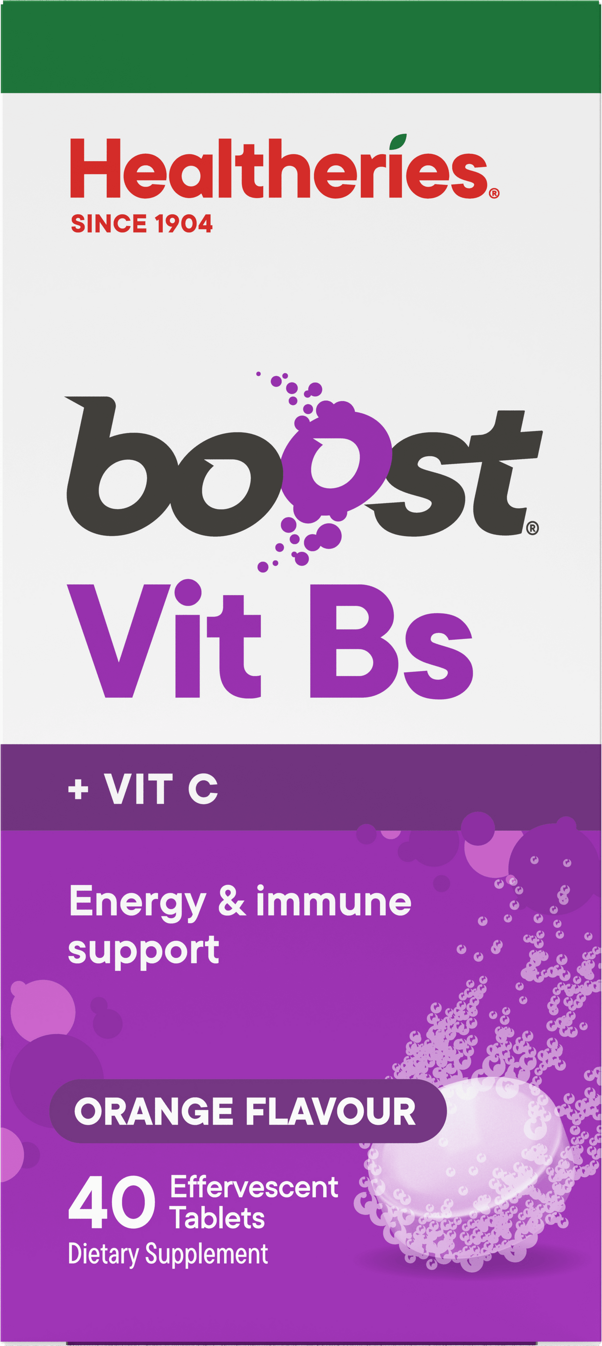 Healtheries Boost Effervescent Vit Bs Orange