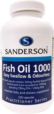 サンダーソン フィッシュオイル 180EPA/240DHA 1000カプセル 220