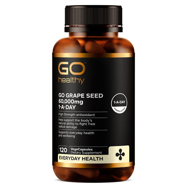 ゴーヘルシー グレープシード 60,000mg 120ベジカプセル