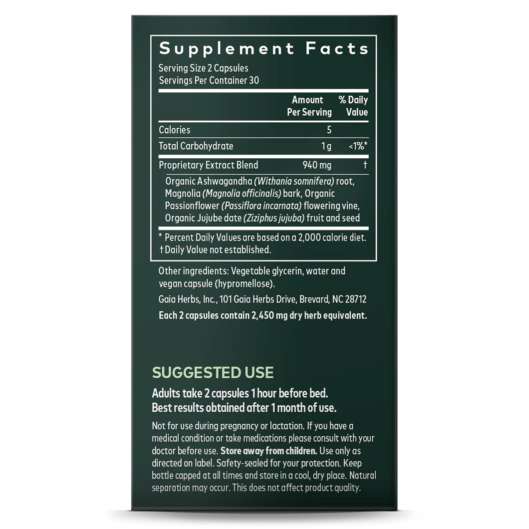 ガイアハーブ スリープスルー ヴィーガン リキッド フィトカプセル 30錠