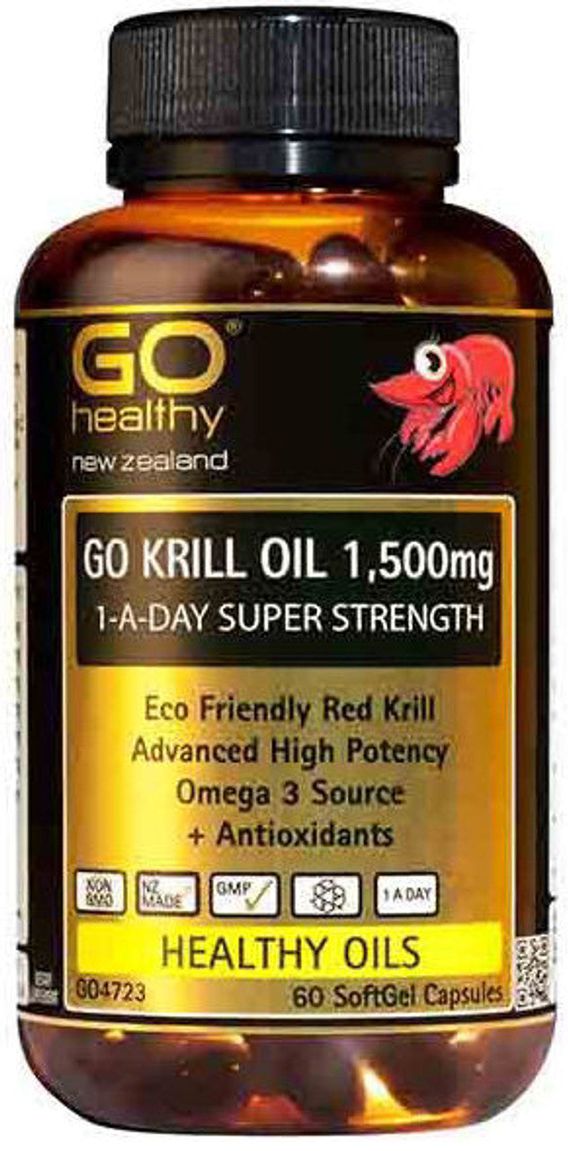 ゴーヘルシー ゴークリルオイル 1500mg 1日1回摂取 スーパーストレングスカプセル 30錠
