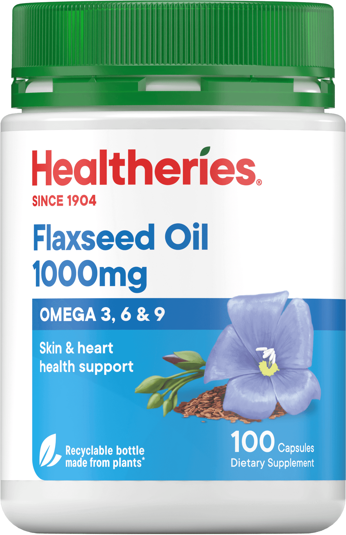 Healtheries Flaxseed Oil 1000mg Capsules