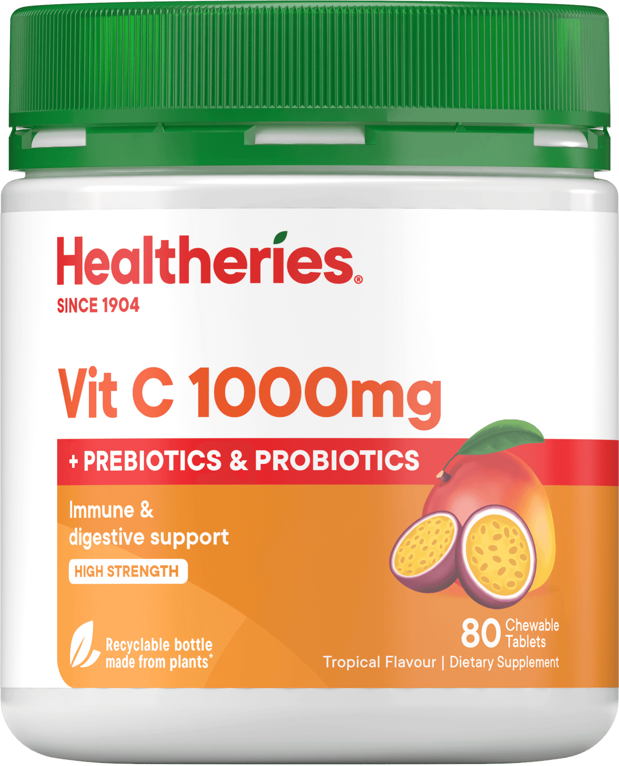 Healtheries Vit C 1000mg with Prebiotics & Probiotics