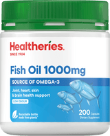 Healtheries Fish Oil 1000mg Capsules