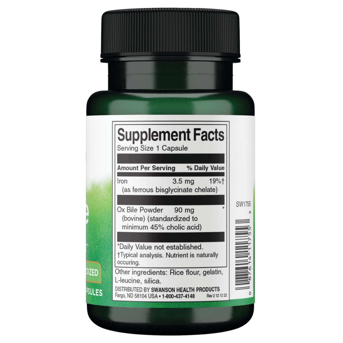 スワンソン牛胆汁カプセル60錠