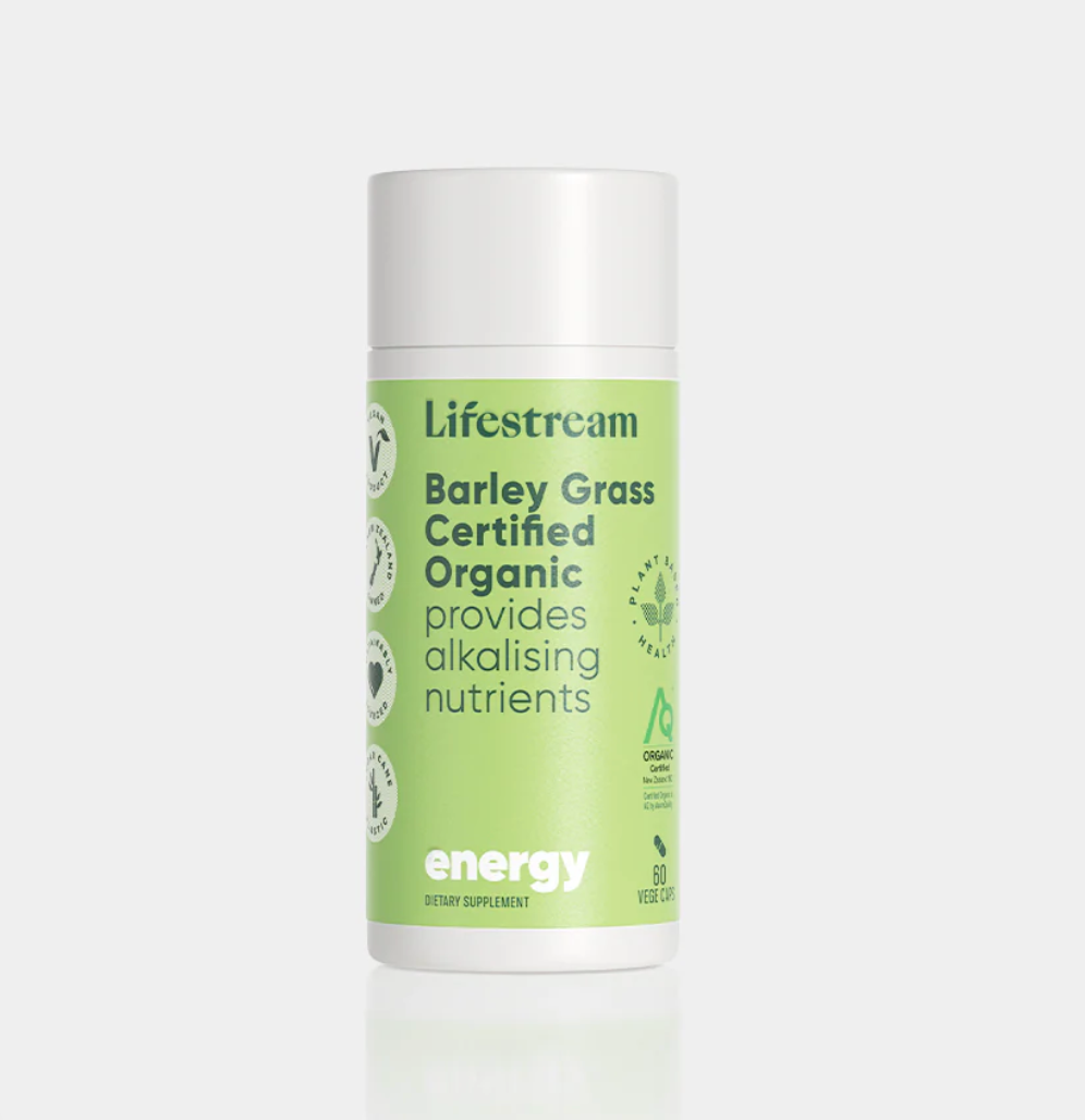 Lifestream Barley Grass Certified Organic Capsules