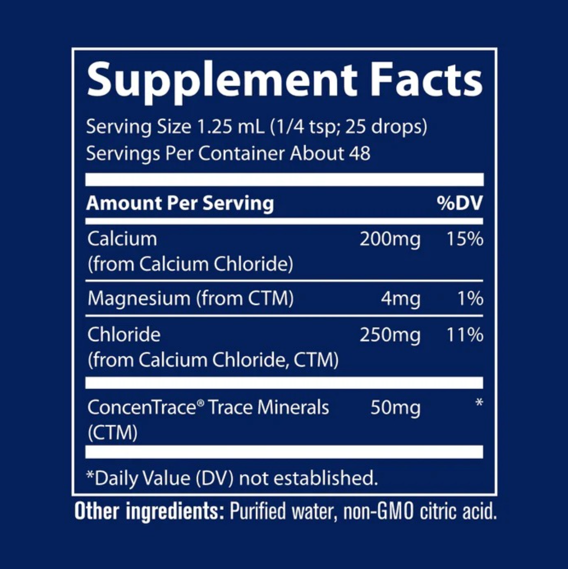 Trace Minerals Ionic Calcium