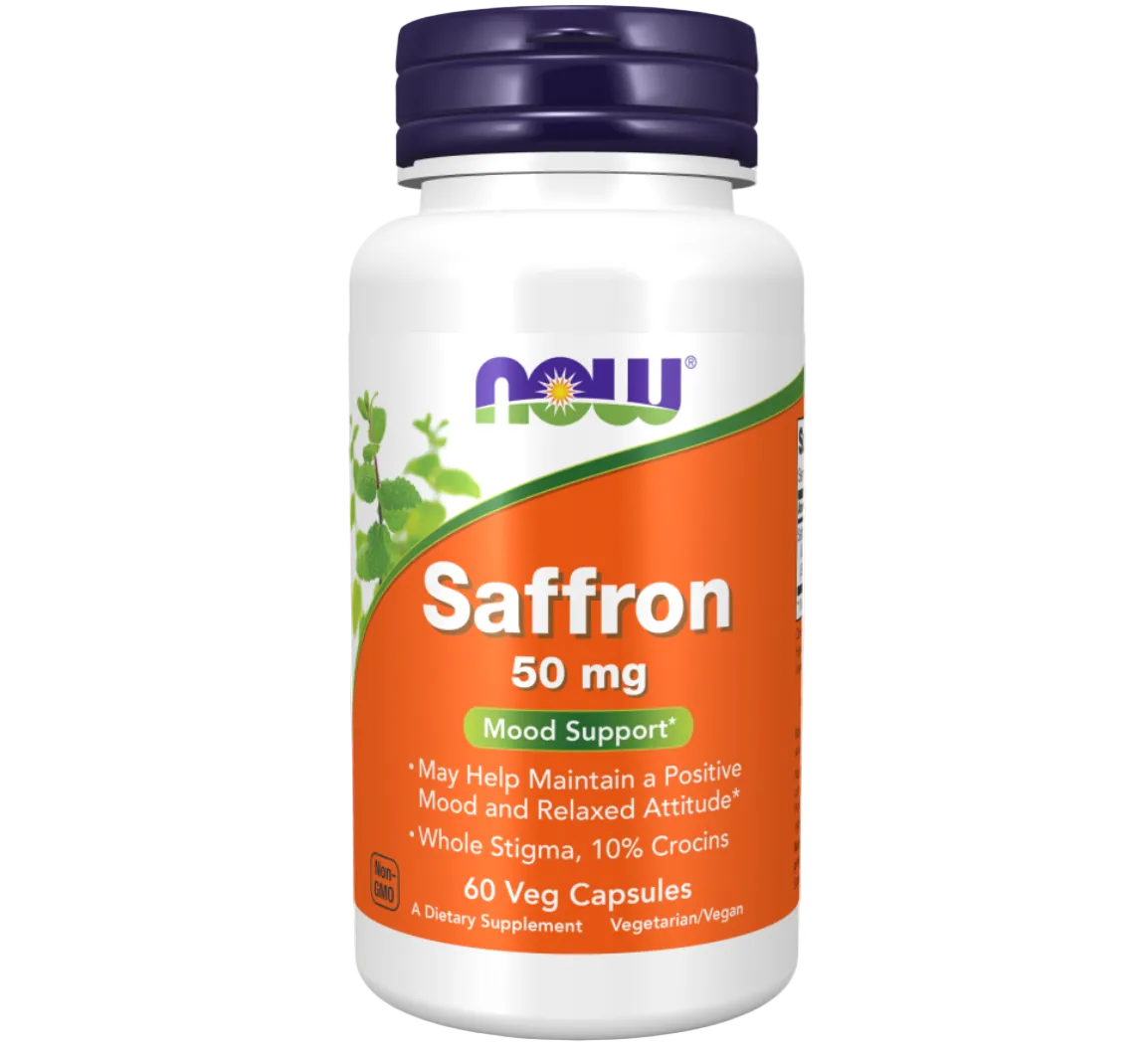 NOW Saffron 50mg Veg Capsules