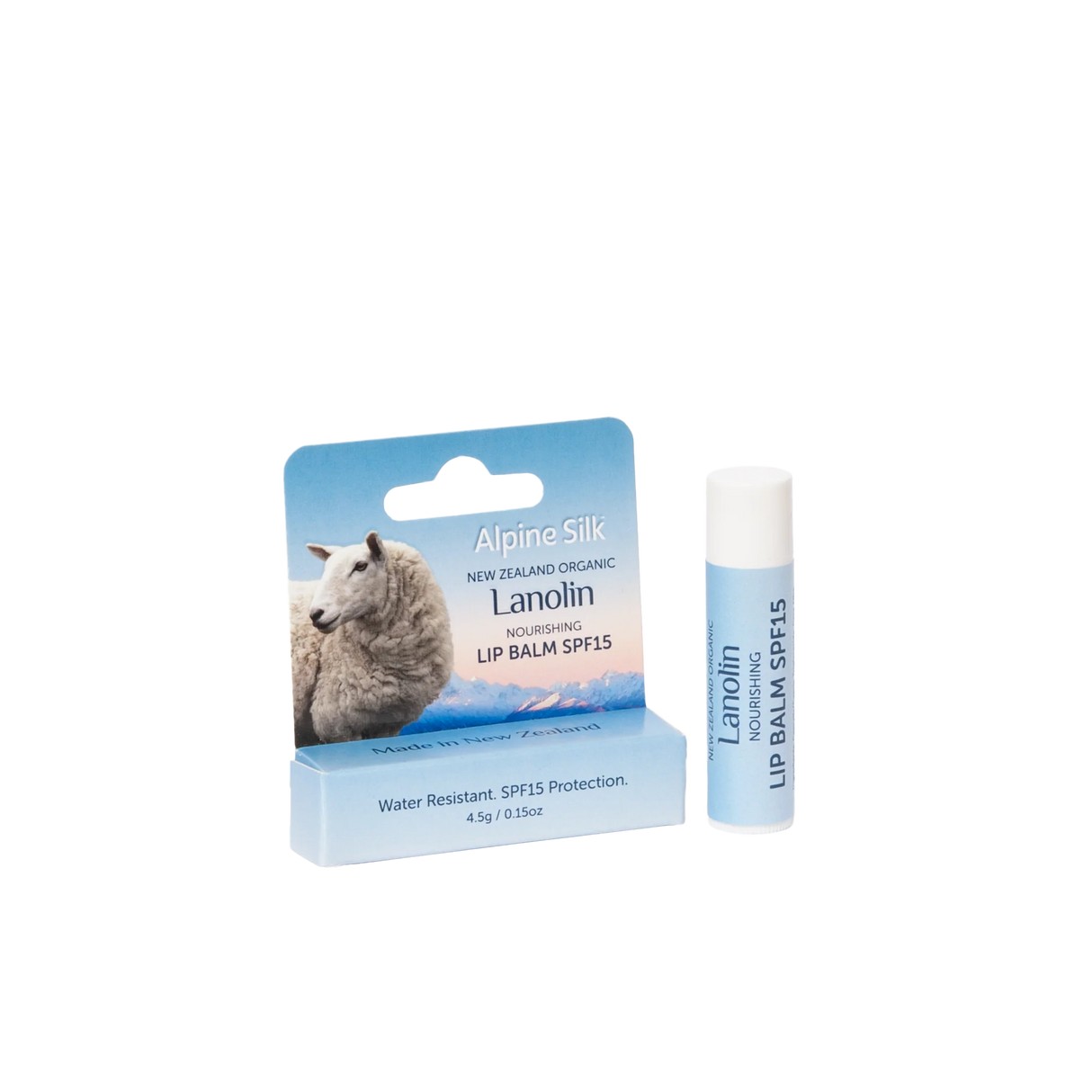 アルパインシルク オーガニックラノリン SPF15 リップバーム 4.5g