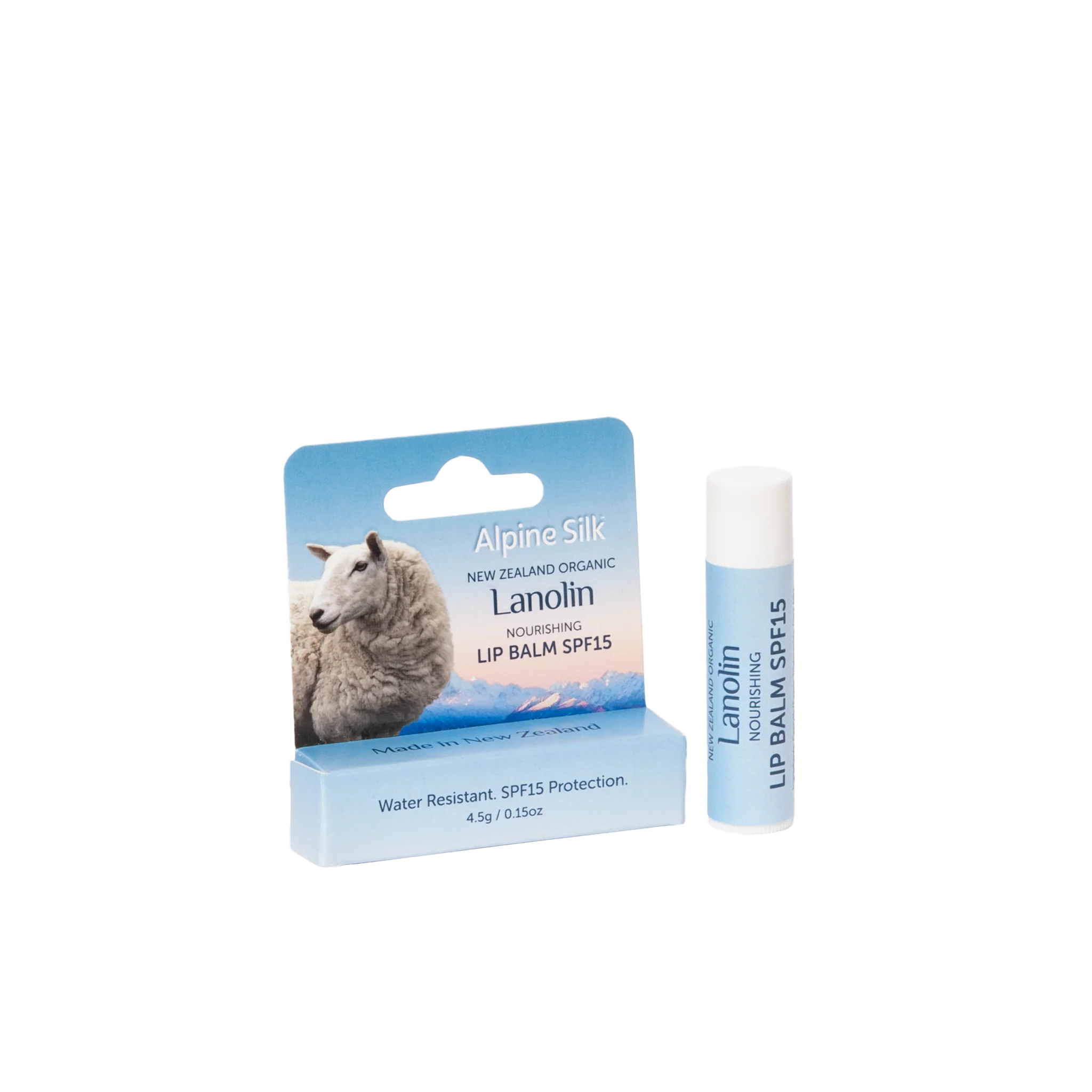 アルパインシルク オーガニックラノリン SPF15 リップバーム 4.5g
