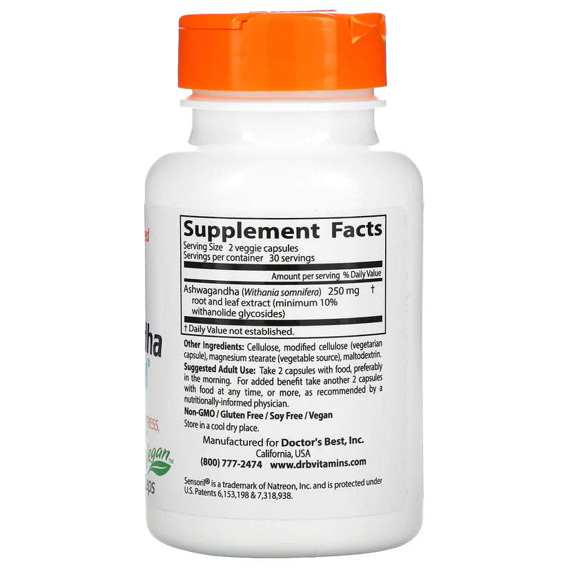 ドクターズベスト アシュワガンダ センソリル ベジカプセル 60粒