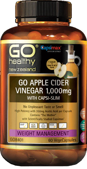 Go Healthy Go アップルサイダービネガー 1000mg カプシスリム 60カプセル