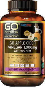 Go Healthy Go アップルサイダービネガー 1000mg カプシスリム 60カプセル