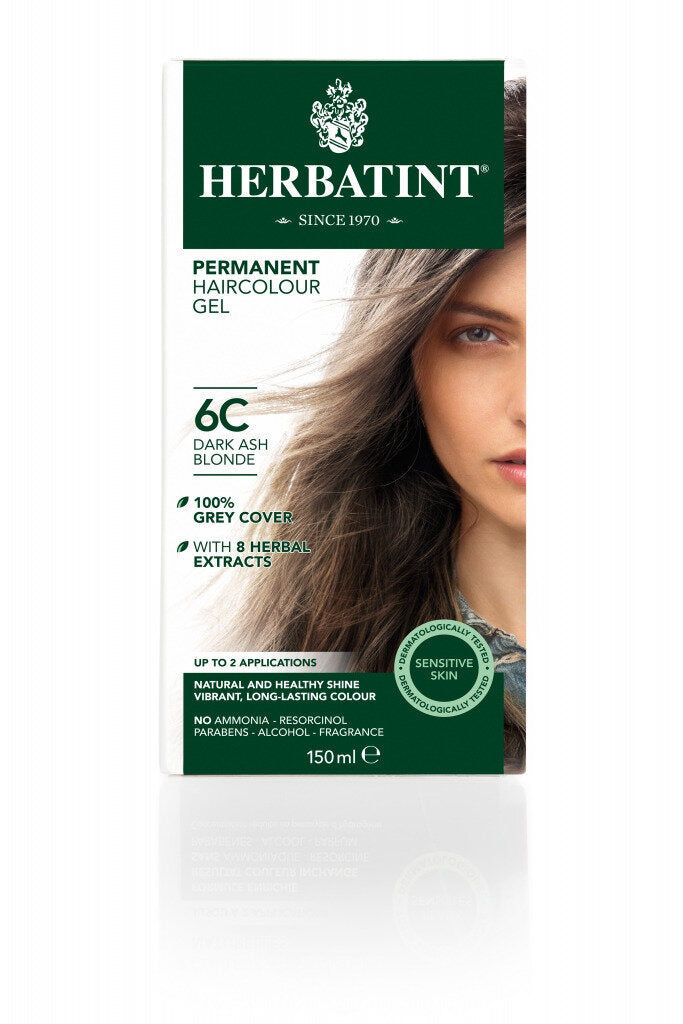 Herbatint Permanent Herbal Haircolour Gel -Dark Ash Blonde 6C
