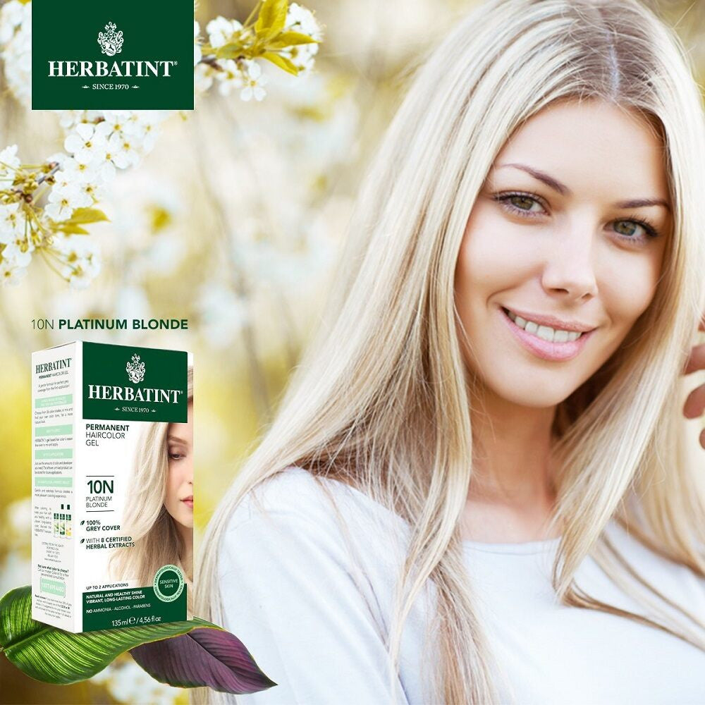 Herbatint パーマネント ハーバル ヘアカラー ジェル - プラチナ ブロンド 10N