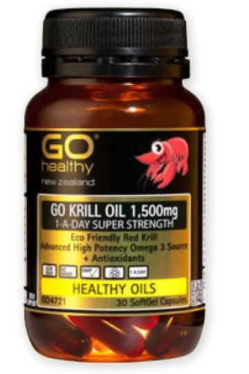 ゴーヘルシー ゴークリルオイル 1500mg 1日1回摂取 スーパーストレングスカプセル 30錠