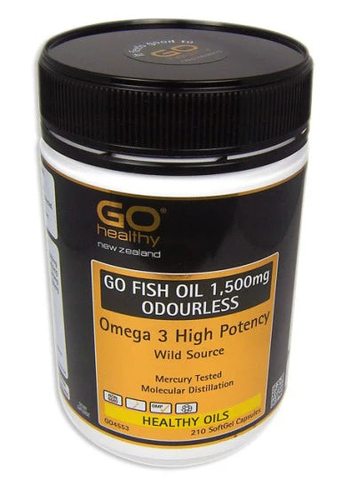 ゴーヘルシー ゴーフィッシュオイル 1500mg 無臭ソフトジェル 210錠