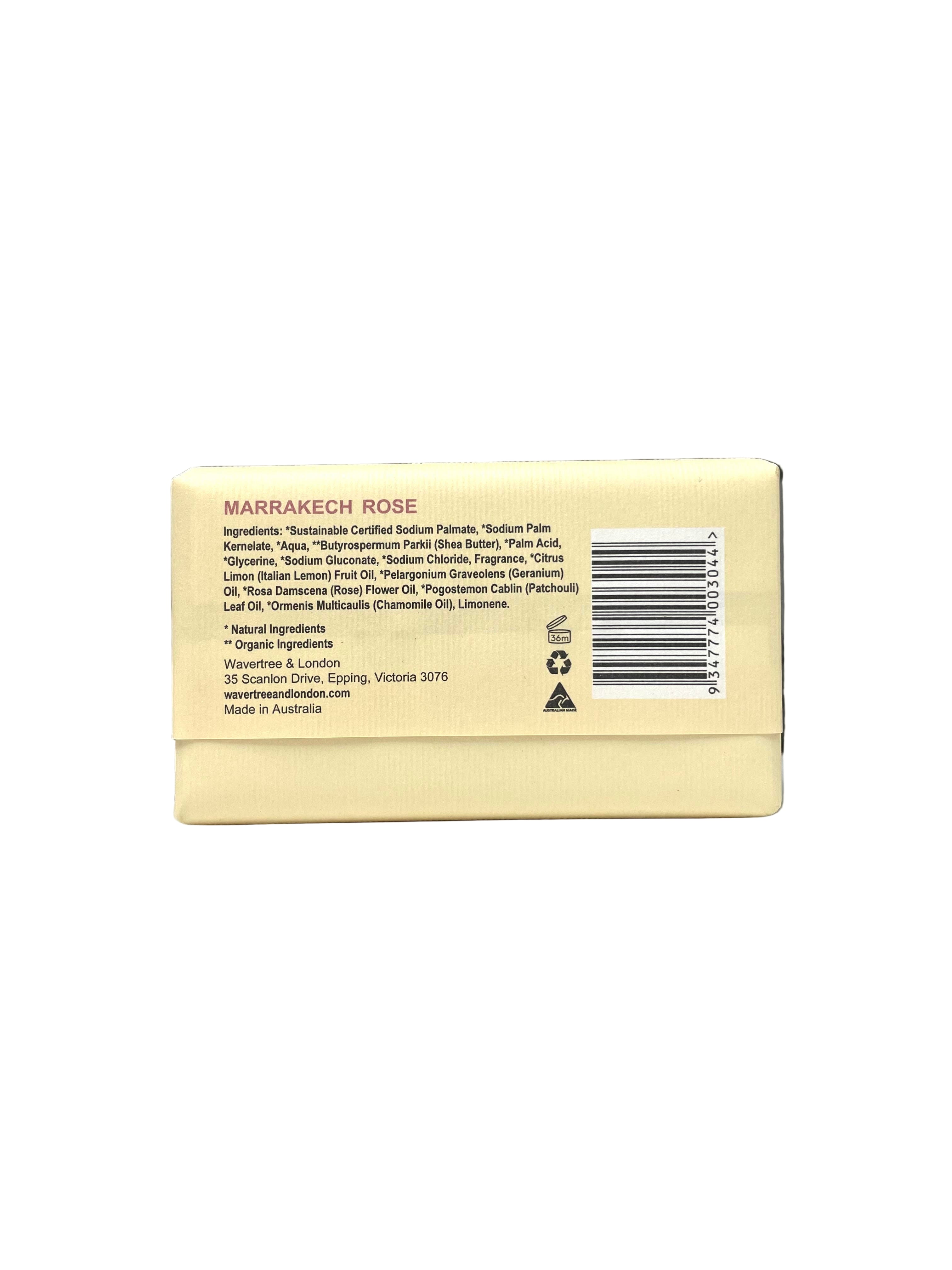 Wavertree & London  Marrakech Rose Soap Bar 200g