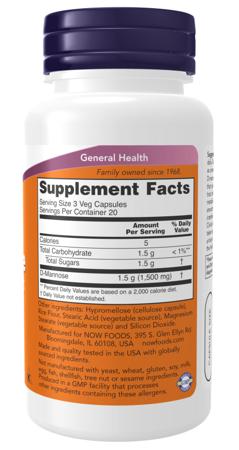 Now D-マンノース ベジカプセル 500mg 120錠