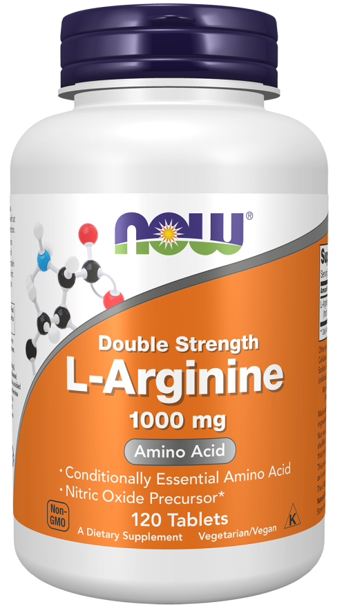 Now L-アルギニン、ダブルストレングス 1000mg 錠剤 120錠