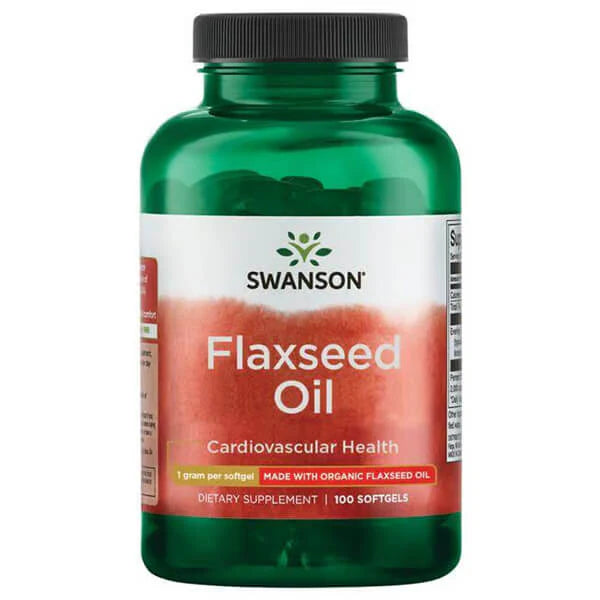スワンソン フラックスシードオイル オーガニック 1000mg ソフトジェル 100錠
