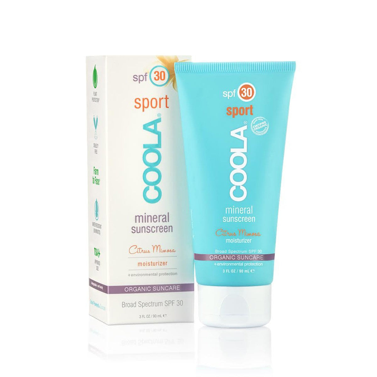 クーラ サンスクリーン ミネラル スポーツ &amp; ボディ SPF30 シトラス ミモザ 90ml