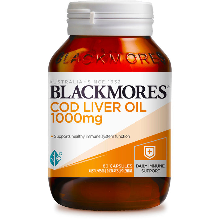 ブラックモアズ タラ肝油 1000mg カプセル 80錠