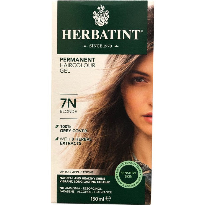 Herbatint パーマネント ハーバル ヘアカラー ジェル - ブロンド 7N