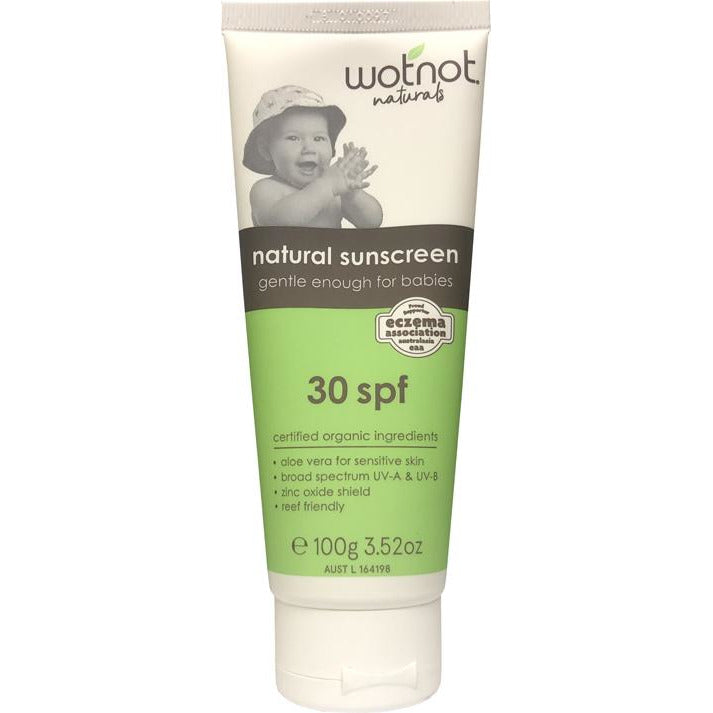 ウォットノット SPF30 ナチュラルベビー日焼け止め 100g