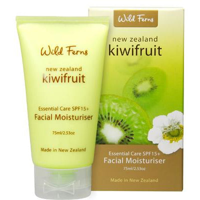 ワイルドファーンズ キウイフルーツ エッセンシャルケア SPF15+ フェイシャルモイスチャライザー 75ml