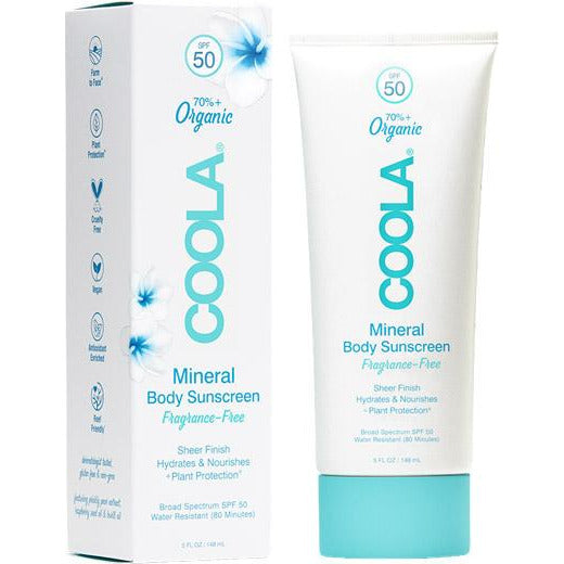 クーラ 無香料 ミネラル ボディサンスクリーン SPF50 148ml