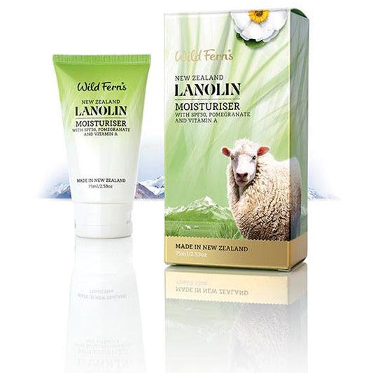 ワイルドファーンズ ラノリン モイスチャライザー SPF30 - 75ml (新商品)